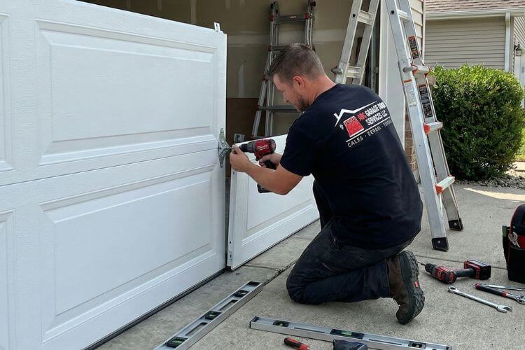 New garage door installation